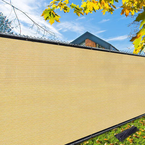 iCover privacy screen fence 4x50ft blocks views while letting air flow