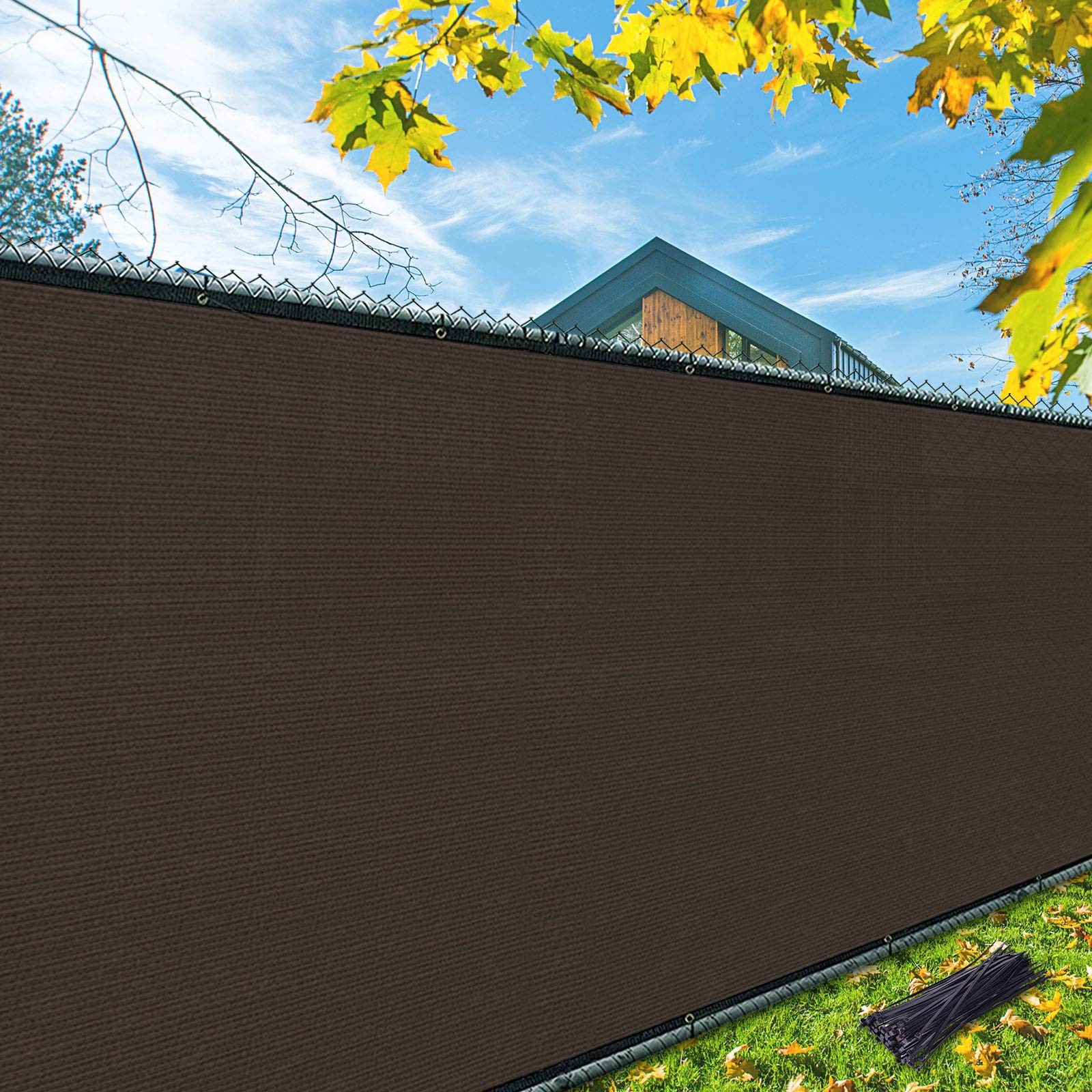 i COVER privacy screen for fence 6x25ft blocks view while allowing airflow