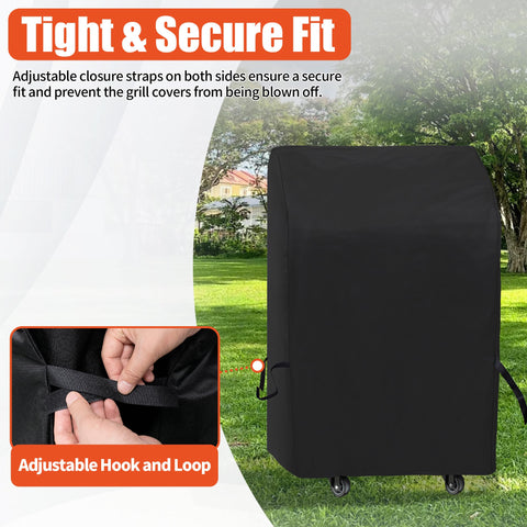 iCOVER grill cover uses rip-resistant stitching for lasting durability.