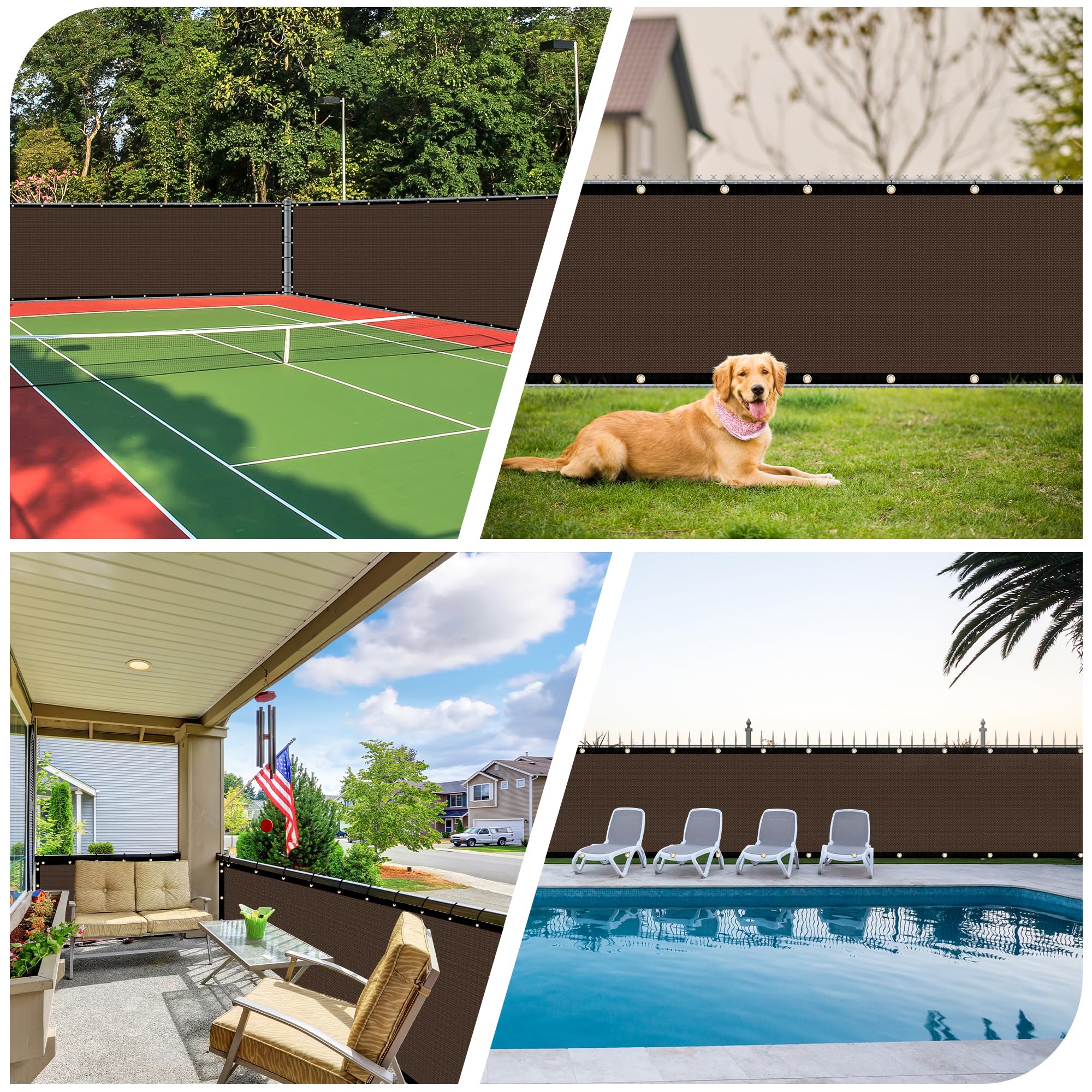 i COVER zip ties included for quick, secure fence installation