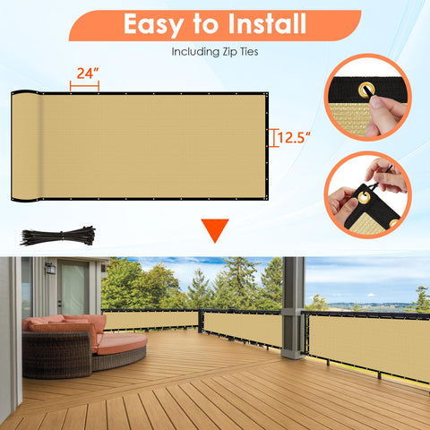 iCover 40 zip ties help secure the screen quickly and neatly
