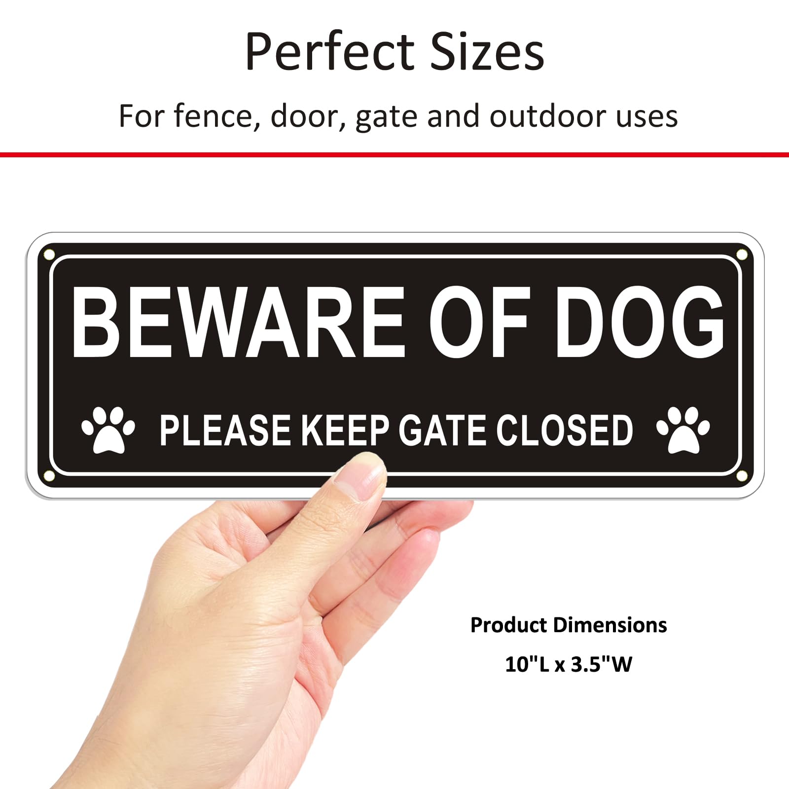 i-CowFun sign mounted on fence showing quick install and clear visibility.