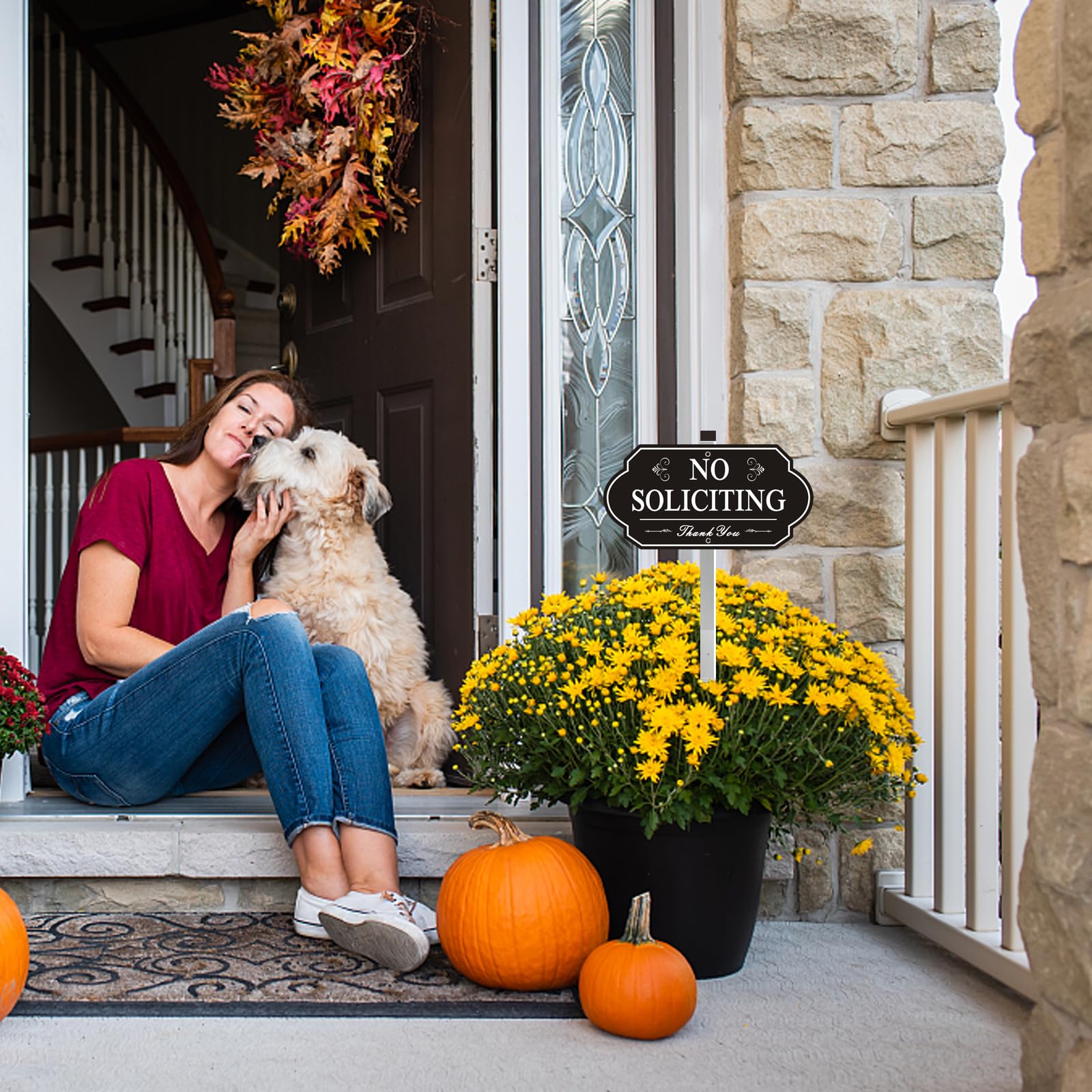 i-CowFun sign mounted on a gate offers clear property messaging.