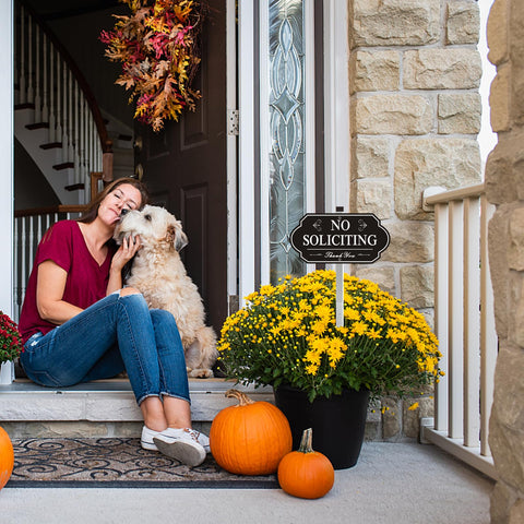 i-CowFun sign mounted on a gate offers clear property messaging.