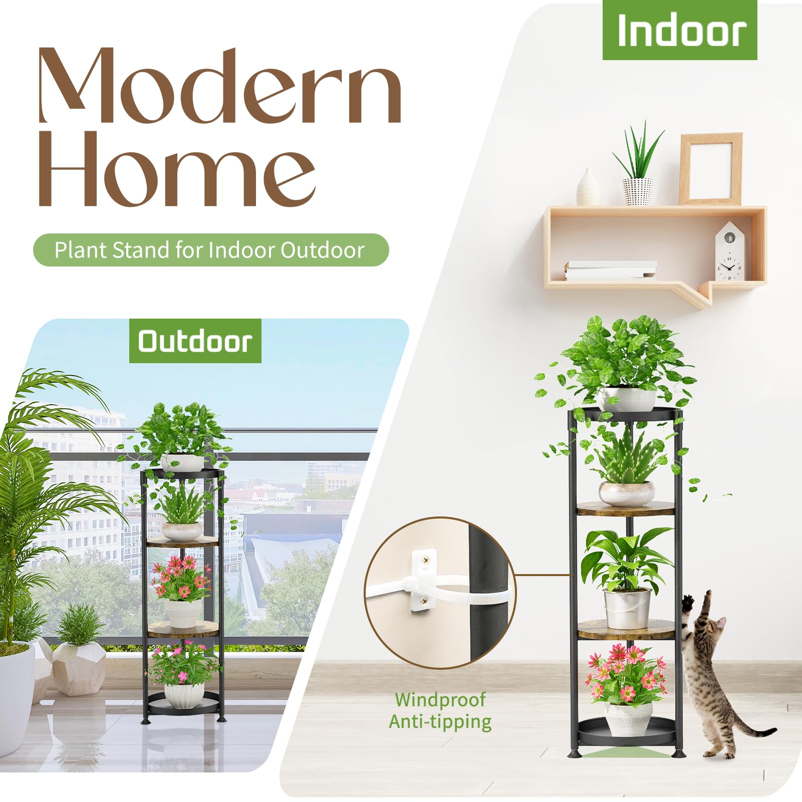 iDavosic.ly adjustable feet stabilizing the stand on uneven floors