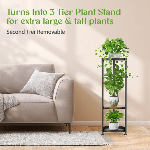 iDavosic.ly versatile indoor-outdoor plant stand placed on a balcony and living room