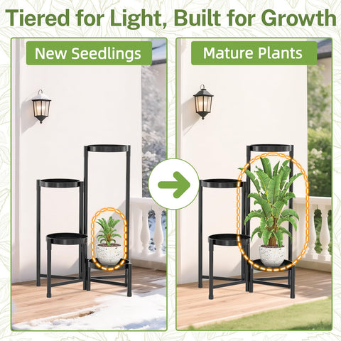idavosic.ly 7.9-inch trays hold mid-sized pots securely