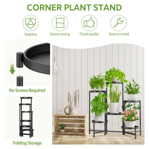 iDavosic.ly folding tall rack saves space when not in use.