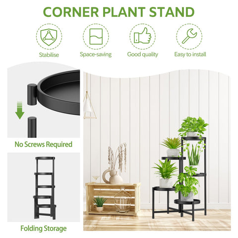 iDavosic.ly metal stand with rust-resistant coating suits indoor and outdoor spaces.