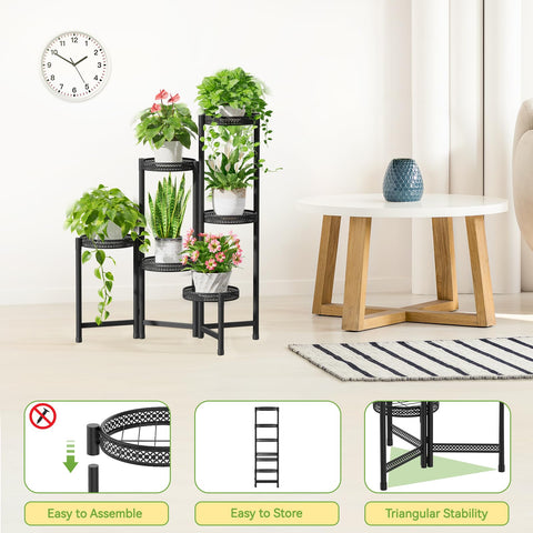 iDavosic.ly iron construction provides strong support for multiple pots.