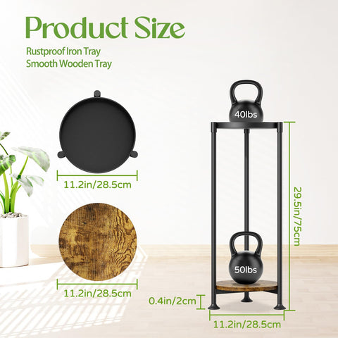 iDavosic.ly vertical display layout demonstrates tall plant separation and light access