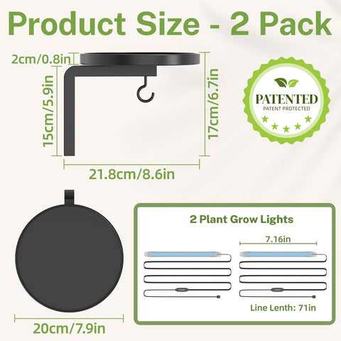Close-up of iDavosic.ly grow light modules showing color mode options.