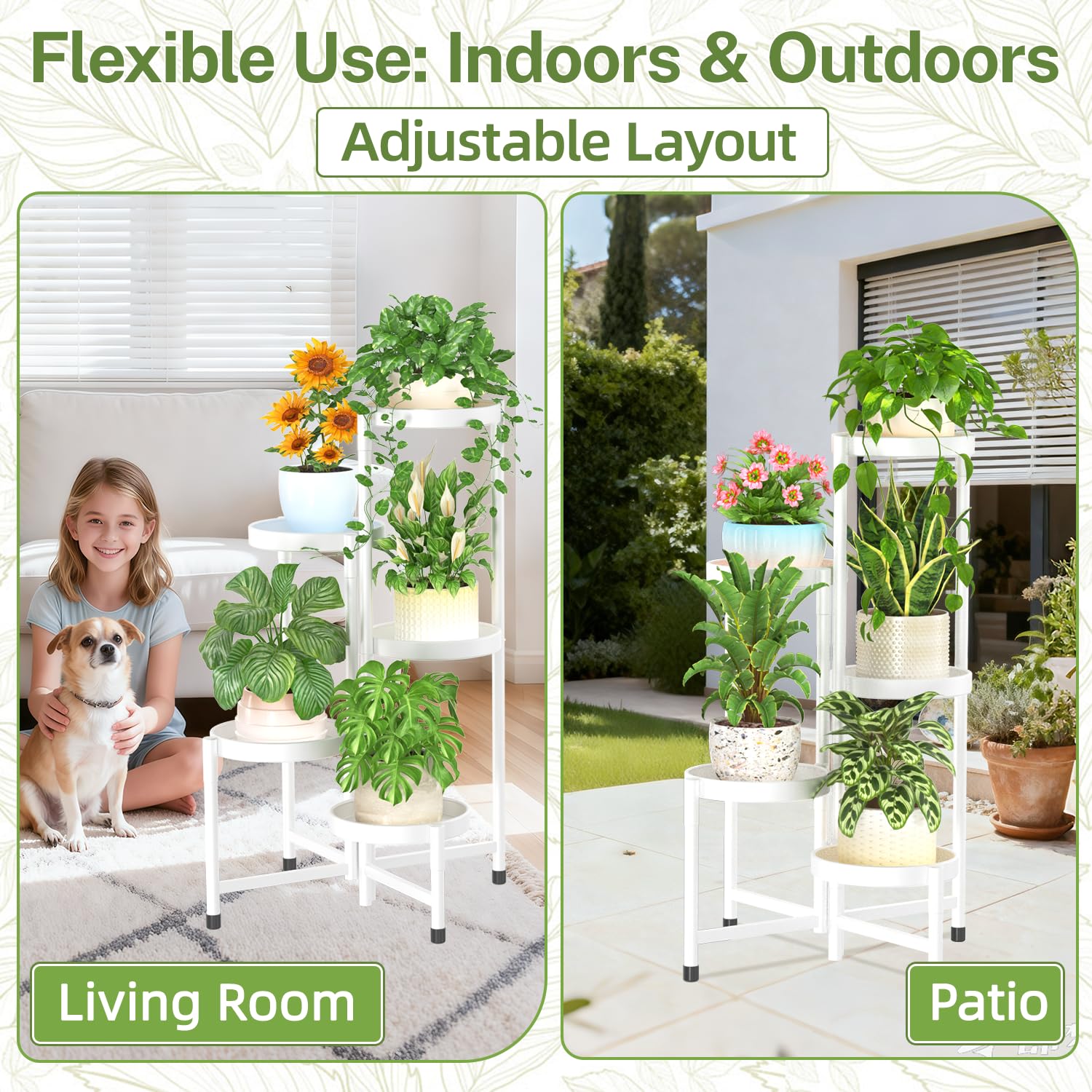 iDavosic.ly plant stand foldable-design facilitates easy storage after use