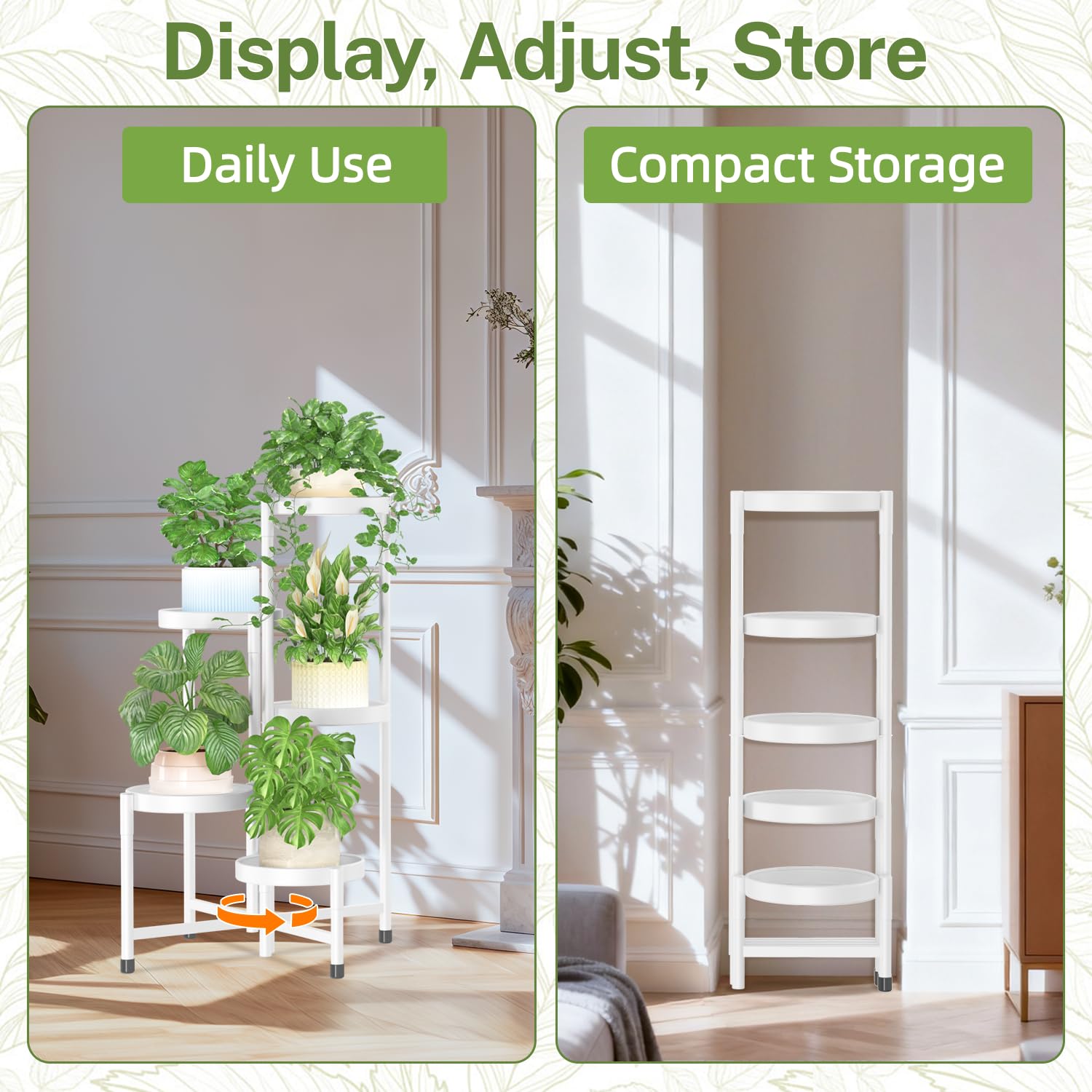iDavosic.ly plant stand multi-tier-showcase holds several plants neatly organized