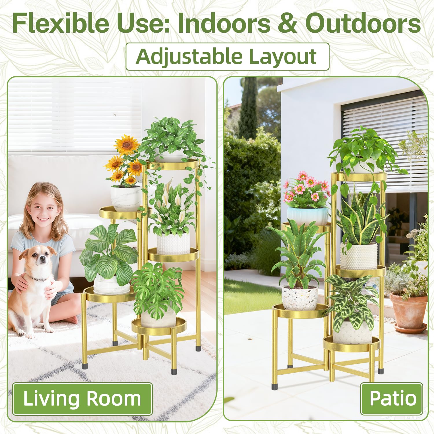 iDavosic.ly 7.9-inch round trays hold pots securely with raised edges.