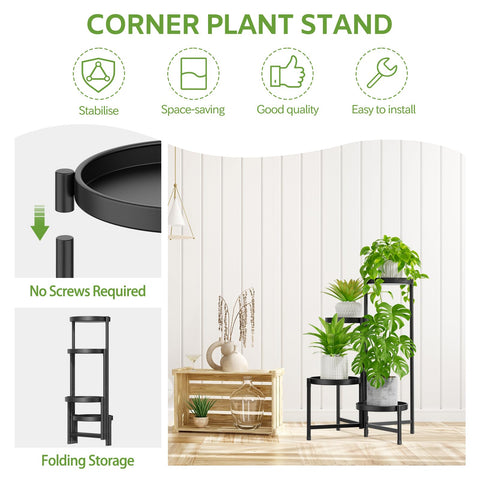 iDavosic.ly folding tall rack shown in folded position for easy storage