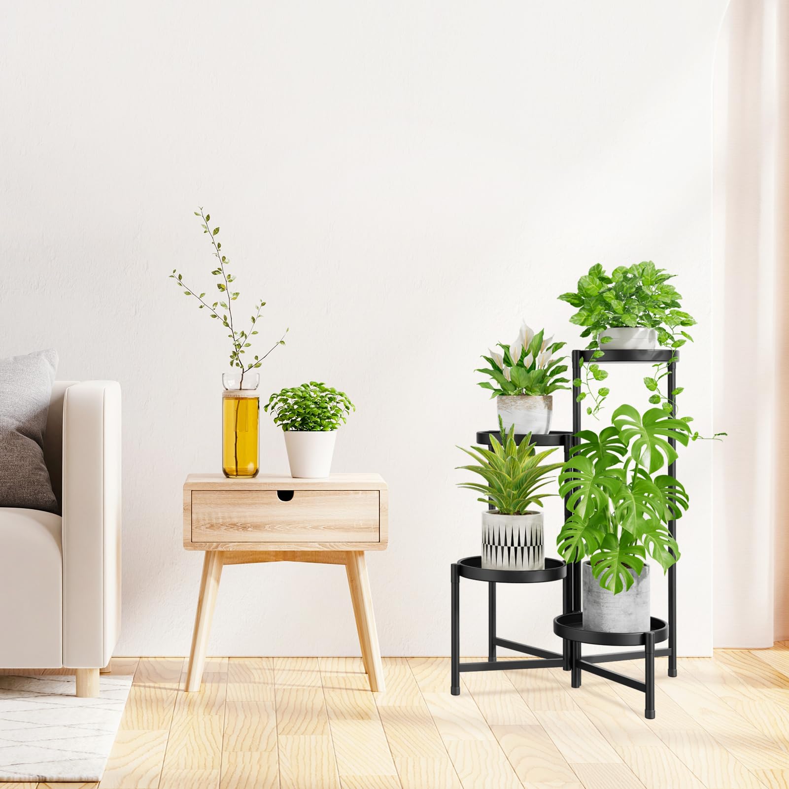 iDavosic.ly modern black finish adds clean, minimalist style to any space