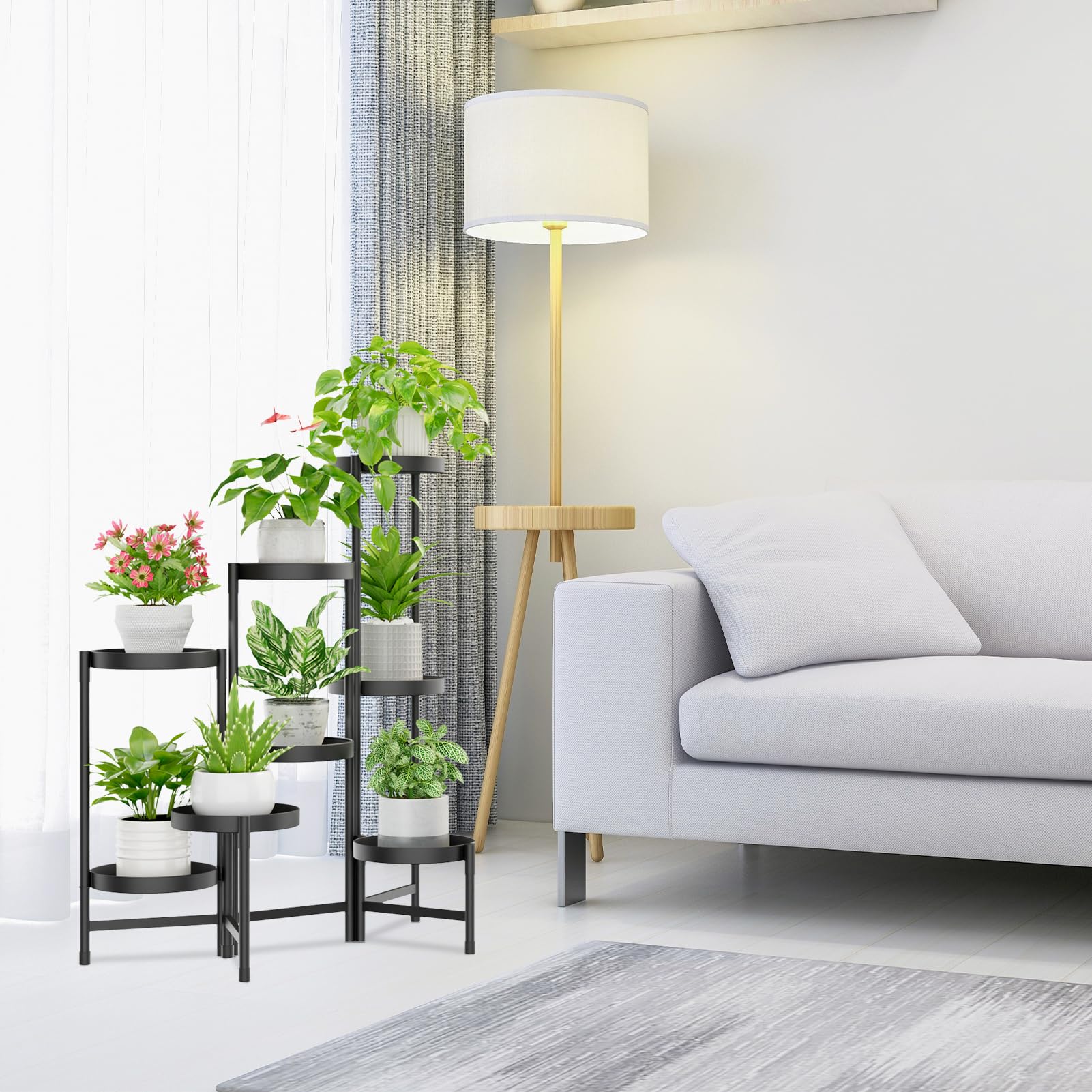 Seamless trays keep soil and water from leaking to the floor