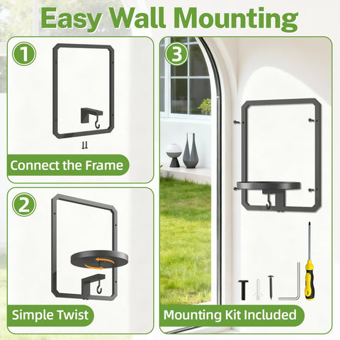 idavosic.ly space-saving wall-mounted hanger optimizes small rooms for lush displays