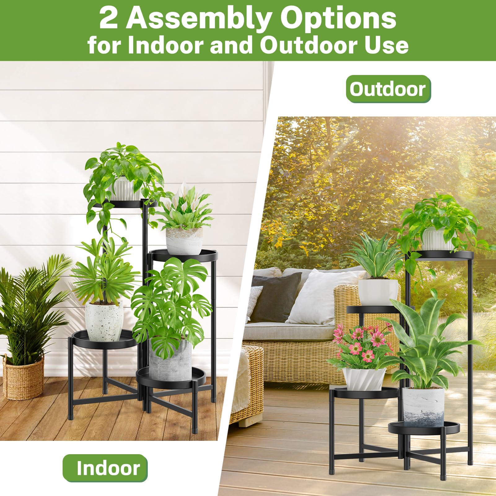 iDavosic.ly spiral tiers maximize sunlight exposure for thriving plants