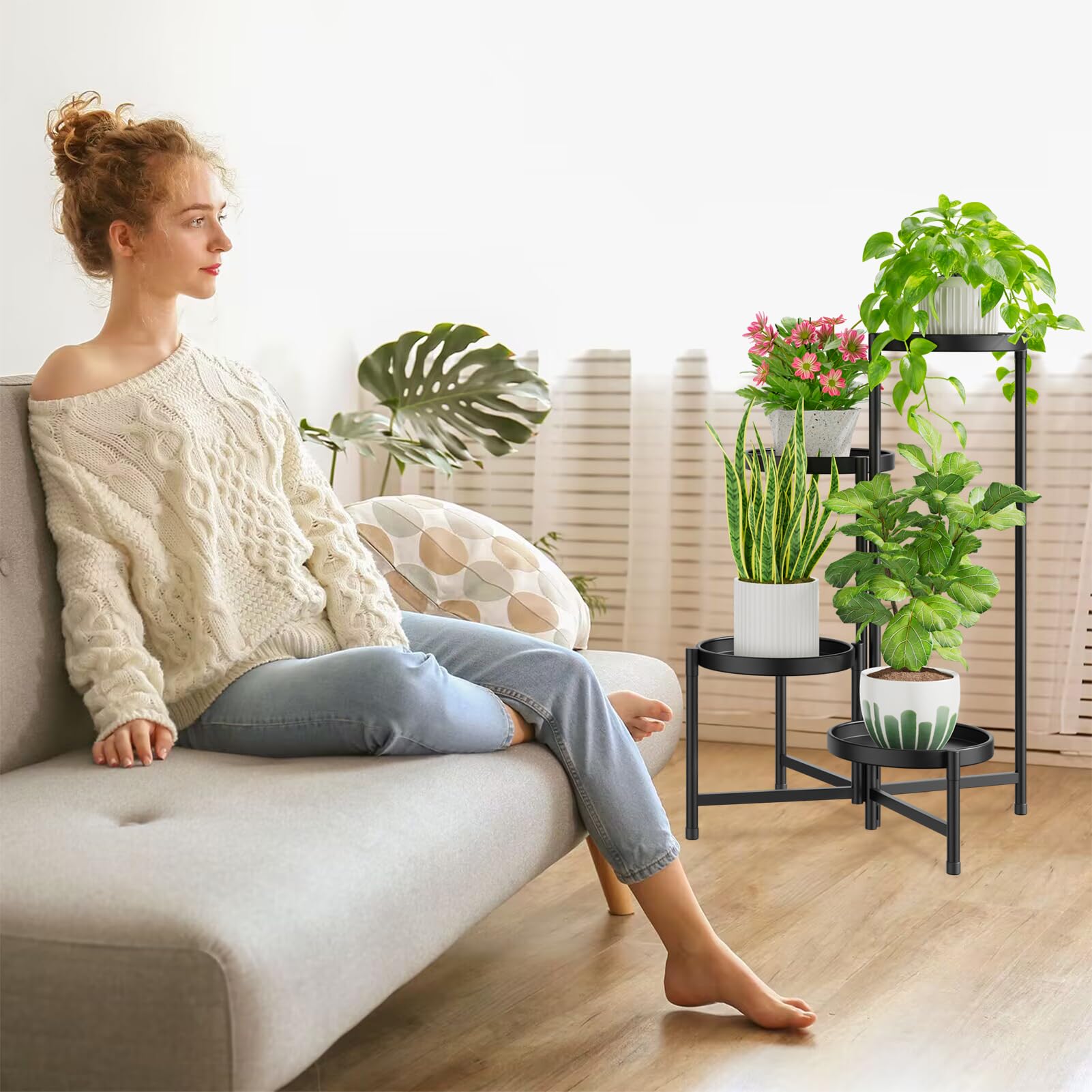 iDavosic.ly stable triangular footing keeps heavy pots securely upright