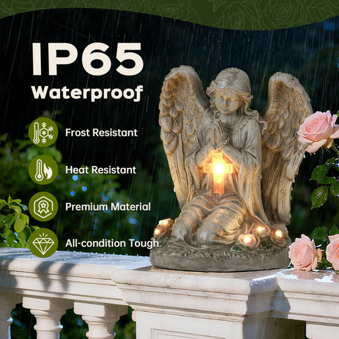 IDEA SHOW Angel cross light detail adds sacred focal point
