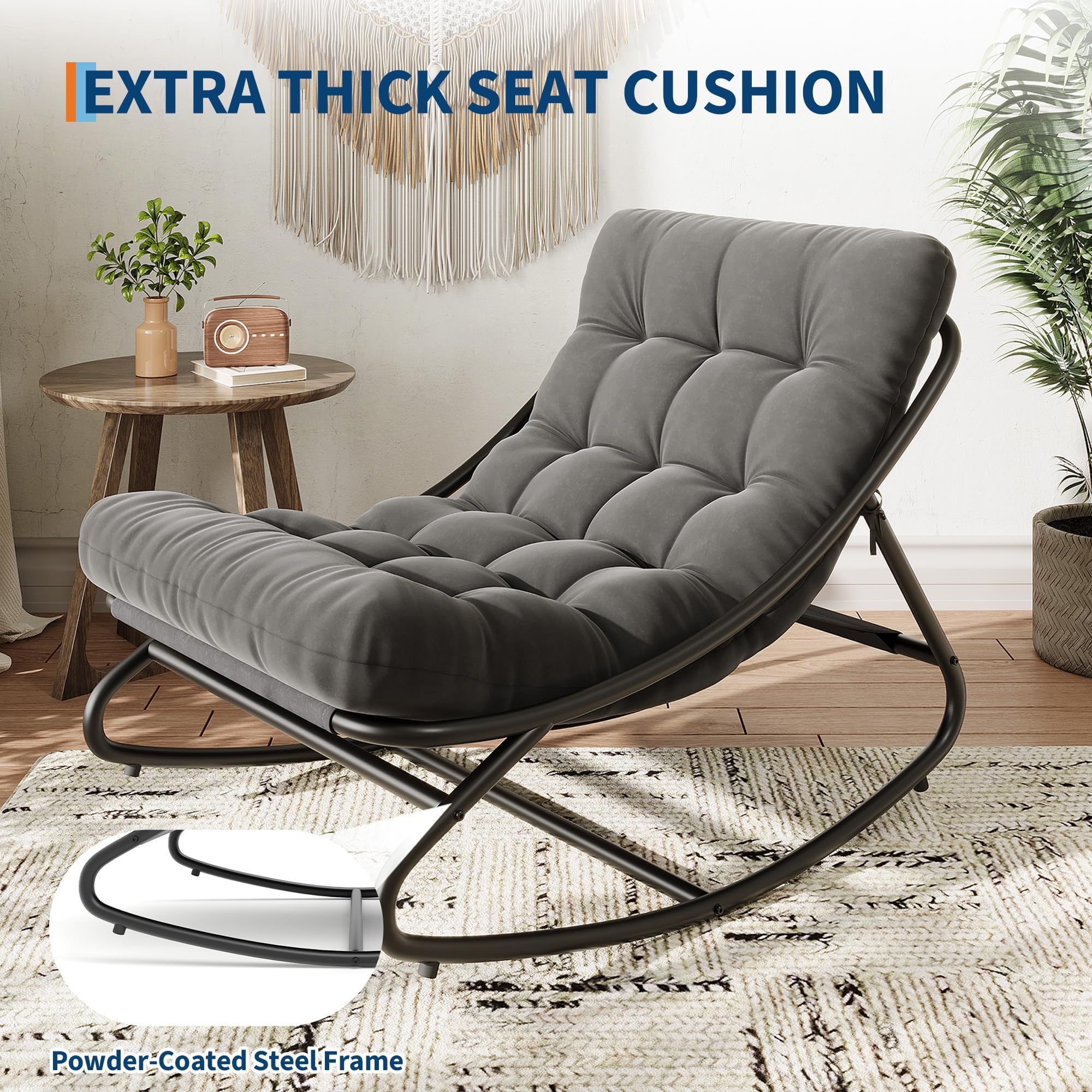 IDEALHOUSE dark grey modern design blends with any space.