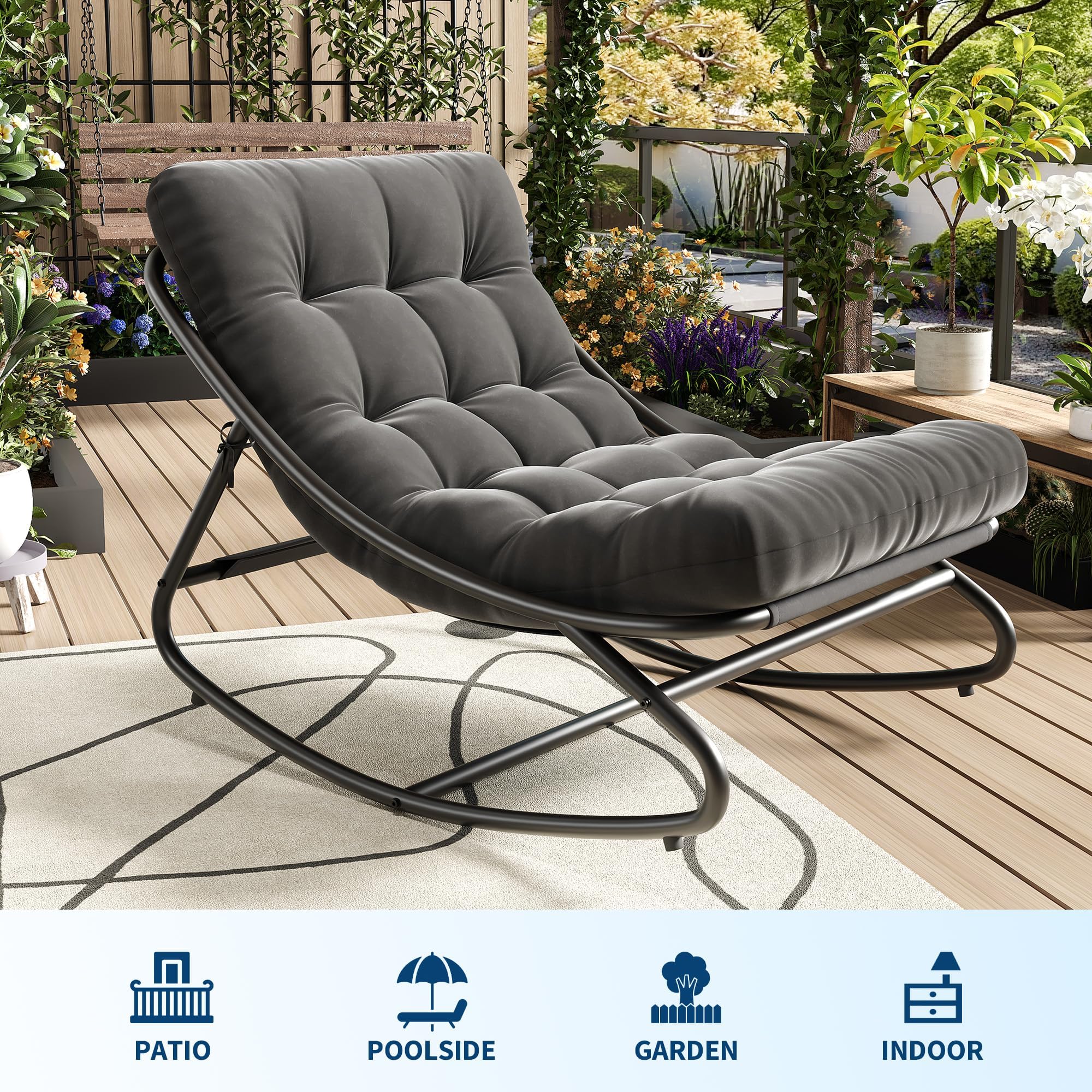 IDEALHOUSE indoor-outdoor versatility fits patios, porches, or living rooms.