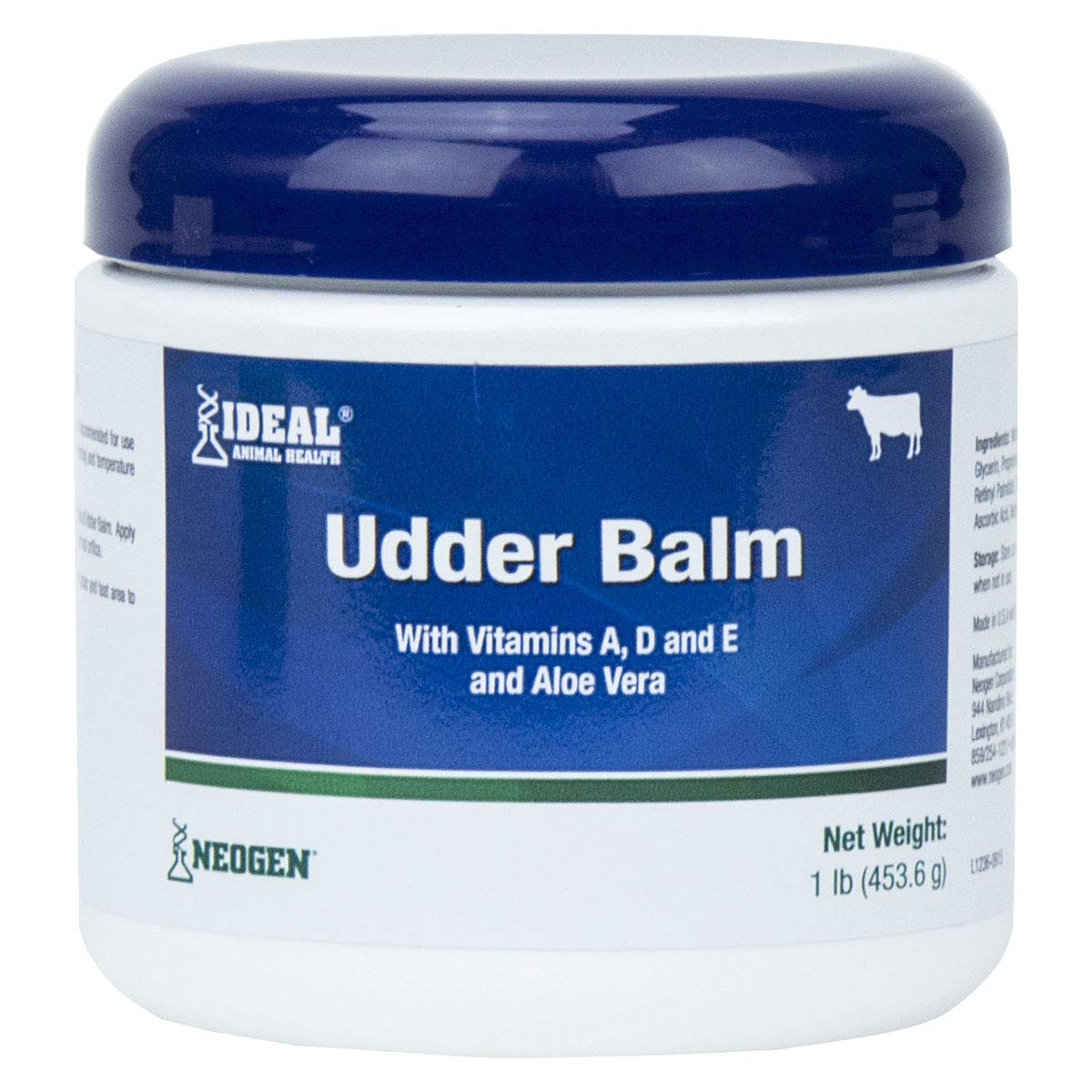 IDEAL Udder Balm jar: soothing dairy teats after milking.