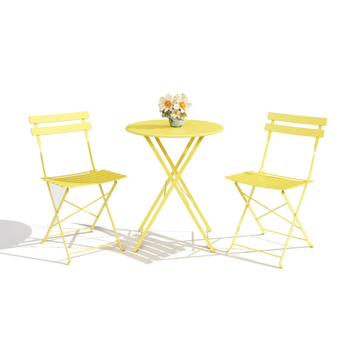 IDEALHOUSE folding table and chairs keep space tidy and flexible.