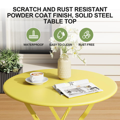 IDEALHOUSE mini dining set fits balconies and cozy nooks.