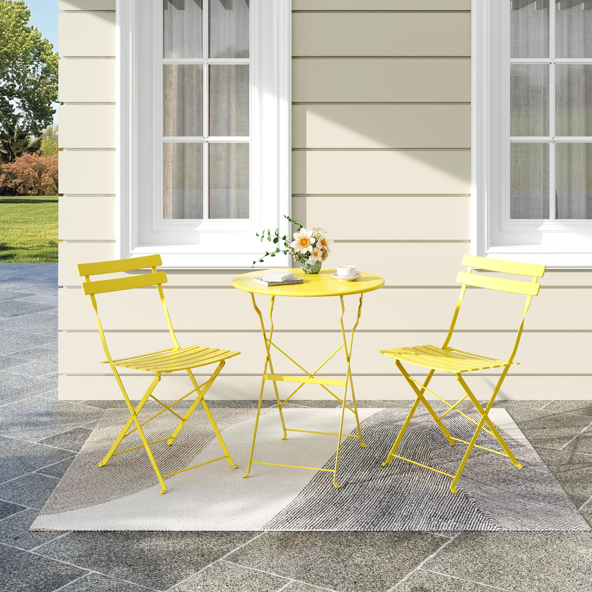 IDEALHOUSE portable outdoor furniture ready for indoors or outdoors.