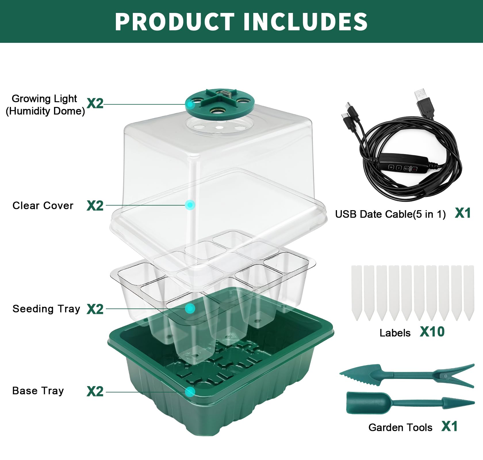 Idealife seedling tools and plant tags simplify indoor cultivation management