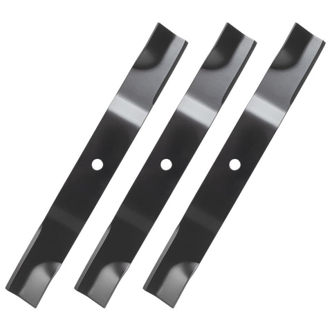 IDEASURE 04771200 high-lift blade for 18-inch deck showing durable cutting edge.