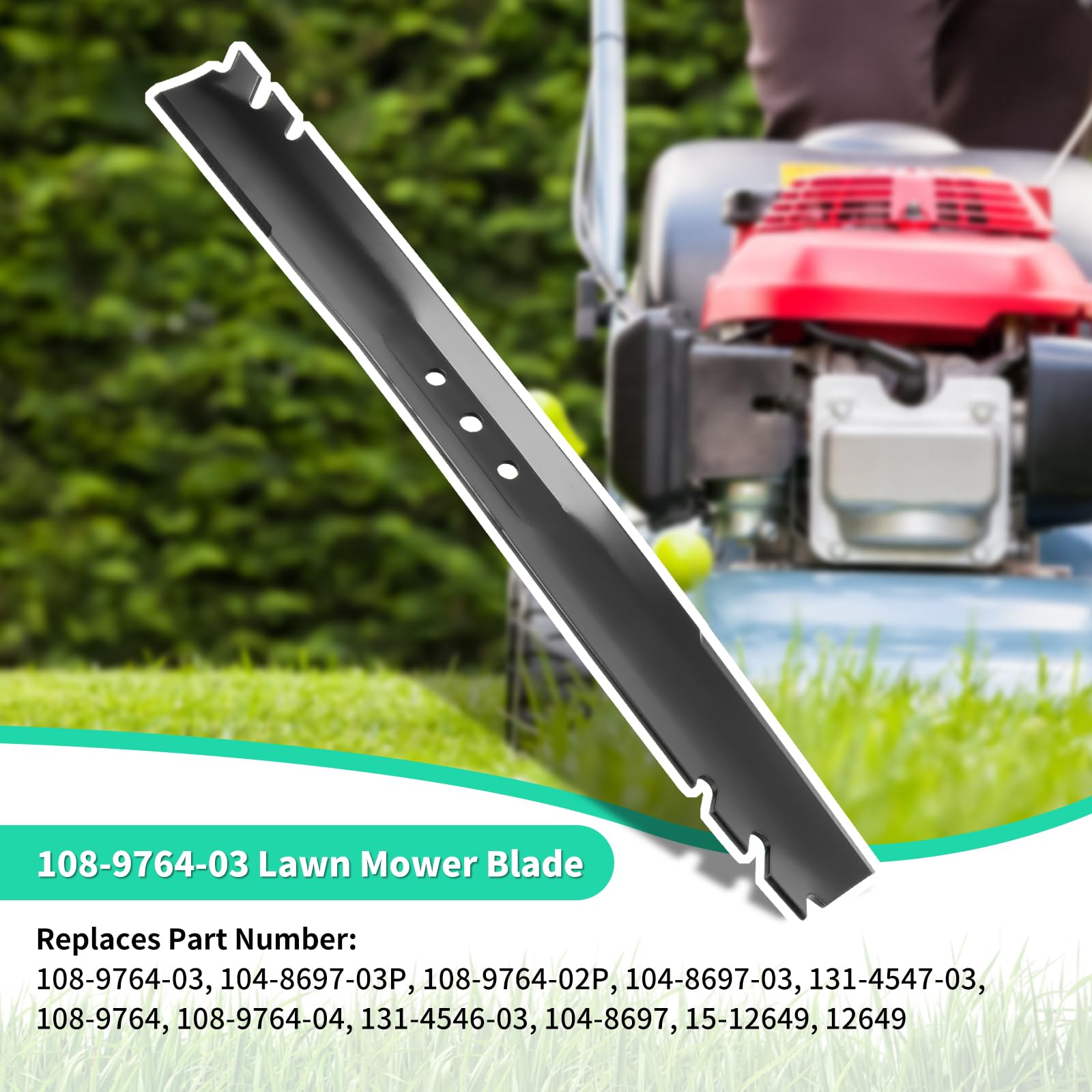 IDEASURE 131-4547-03 single-pack blade ready for quick swap during mowing.