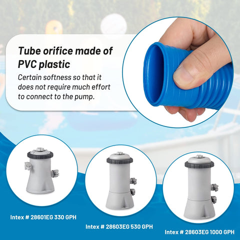 IDEASURE replacement hose for above-ground pools with easy installation