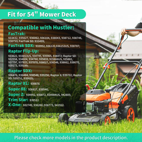 Center hole 5/8 inch for secure mounting on compatible mower decks.
