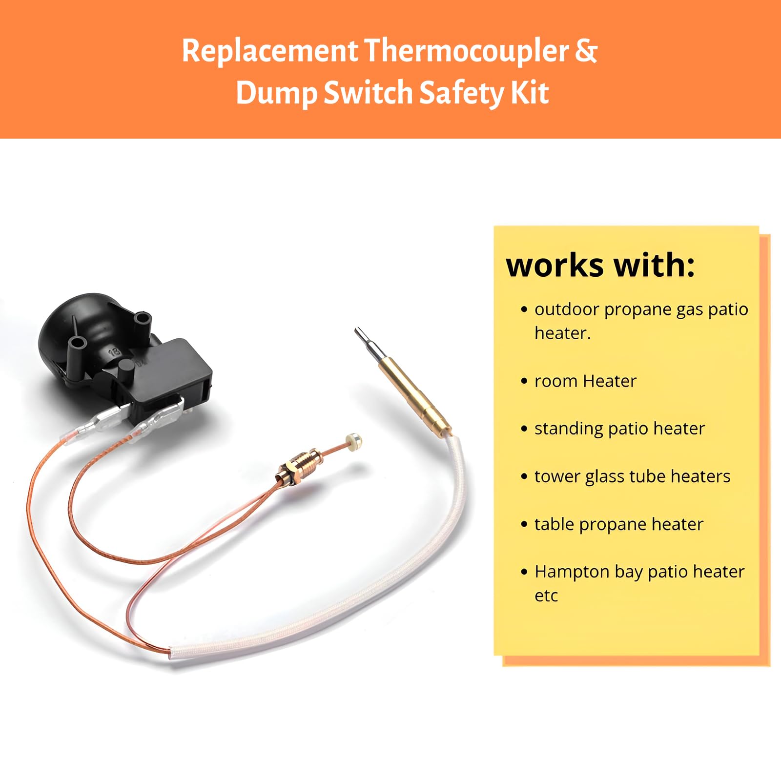 IDEASURE dump switch safety sensor ensures stable flame and safer outdoor use.