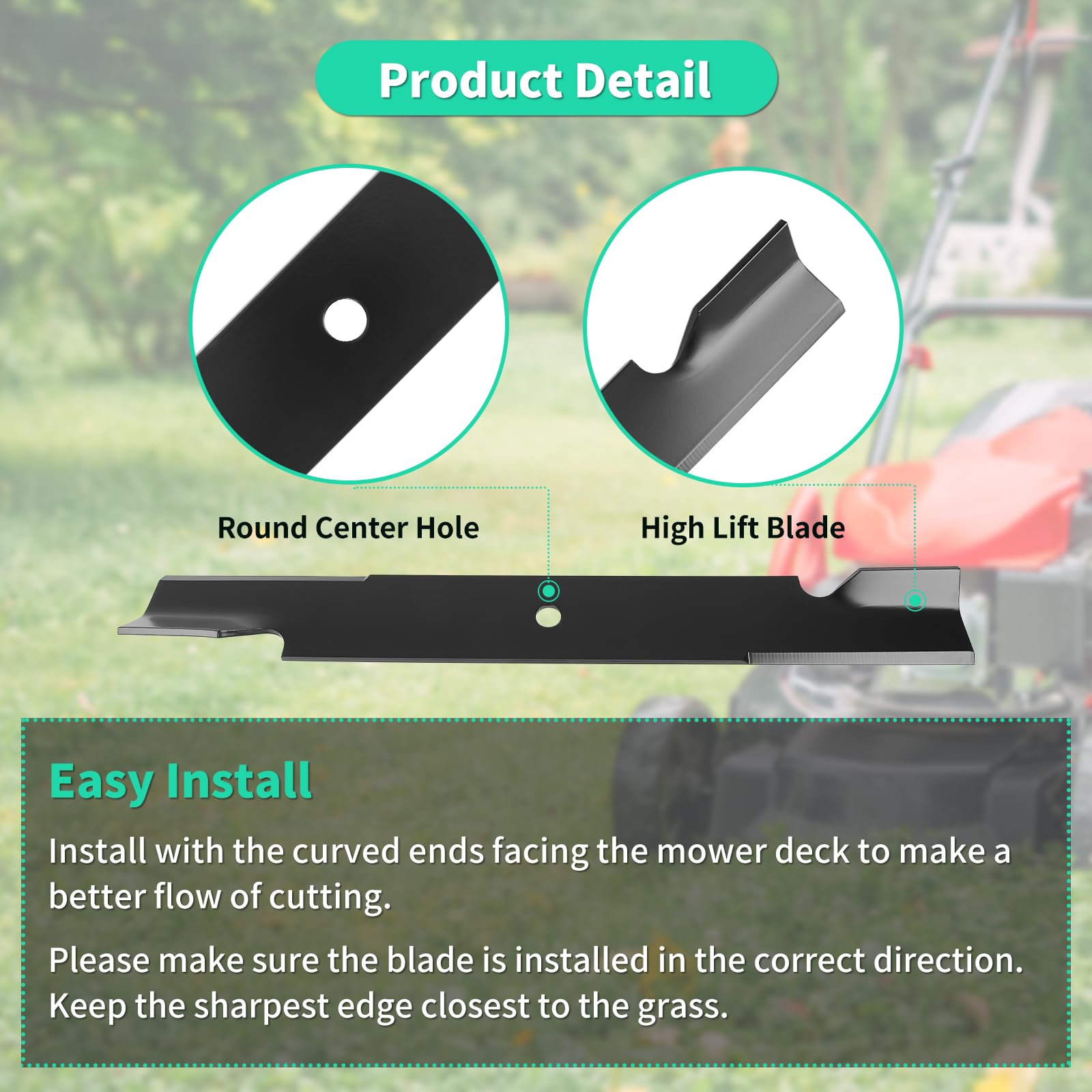 IDEASURE blade features durable steel construction for long life