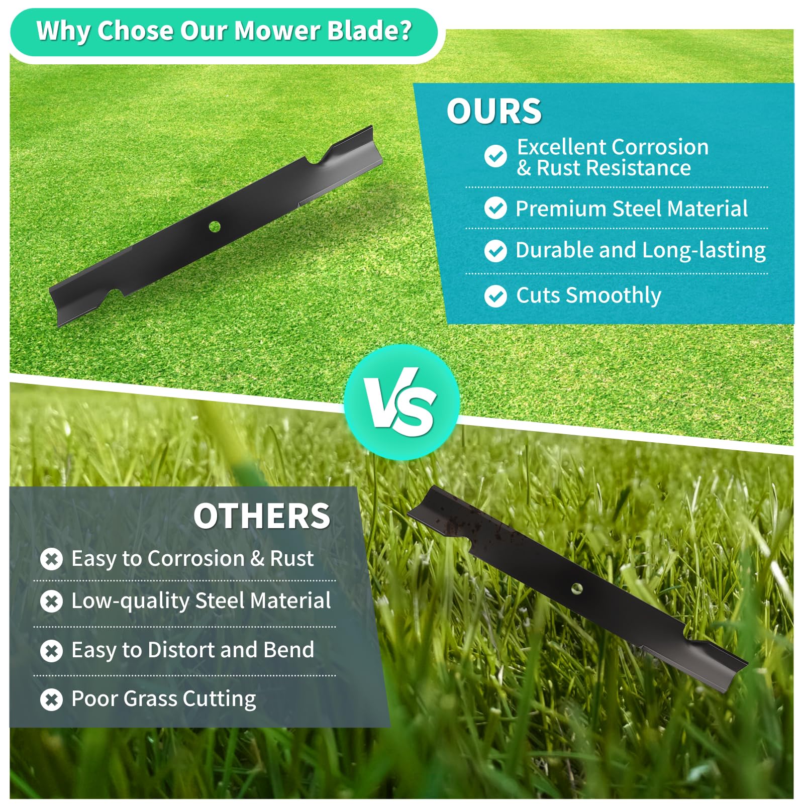 IDEASURE easy-install blade design for quick swaps