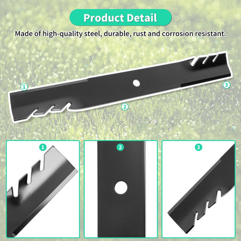 IDEASURE Exmark Lazer Z compatibility blade enhances versatile mower fit.