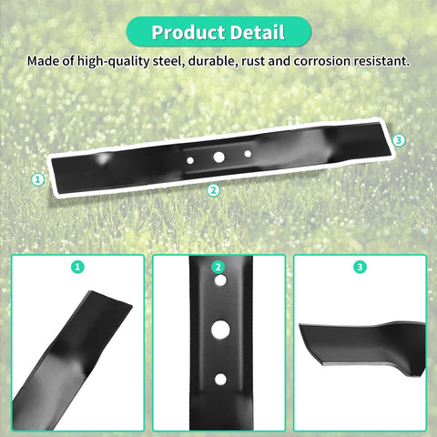 IDeASURE GX20249 blade compatible with John Deere L100 series for reliable lawn results.