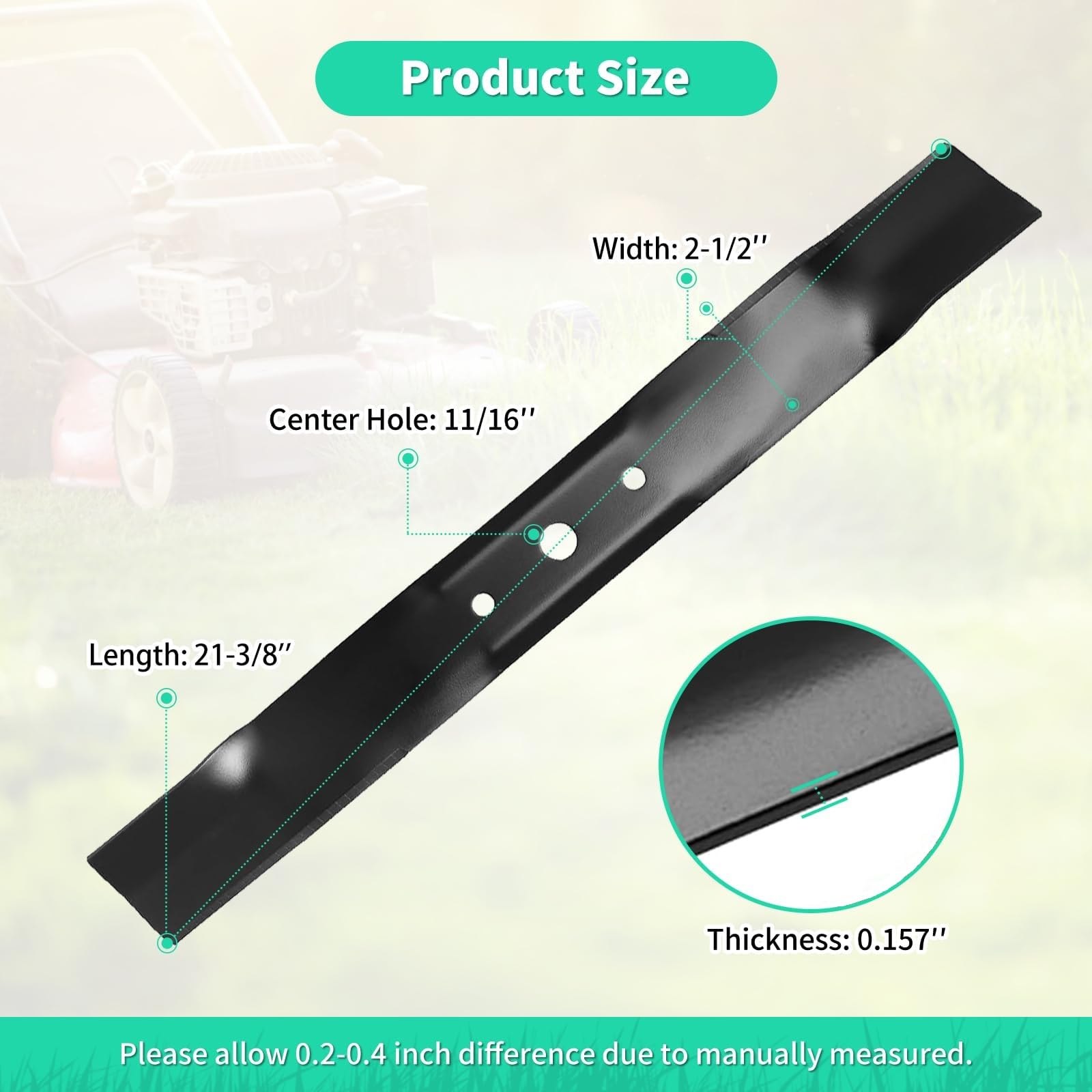 IDeASURE GX20249 blade replaces GX20433 and GY20567 for updated mowing performance.