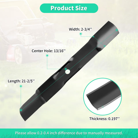 IDEASURE M170642 blade compatible with John Deere X330/X350 mowers for reliable mowing