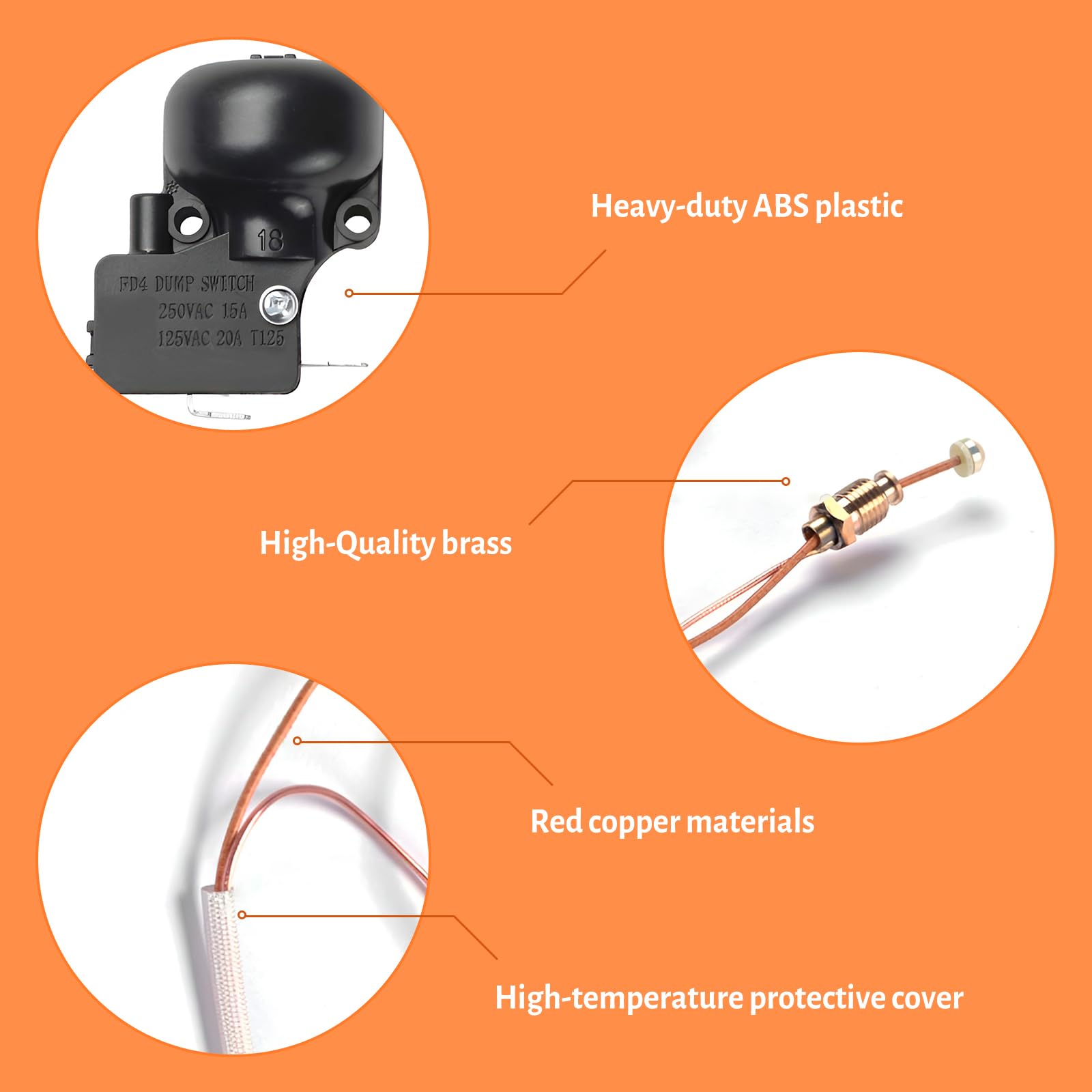 IDEASURE M8 thread head fits 8mm gas valves for easy mounting.