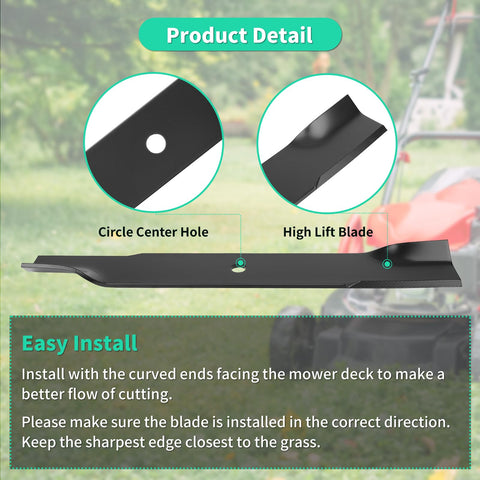 Thick steel blade design promotes long service life across varied terrain.