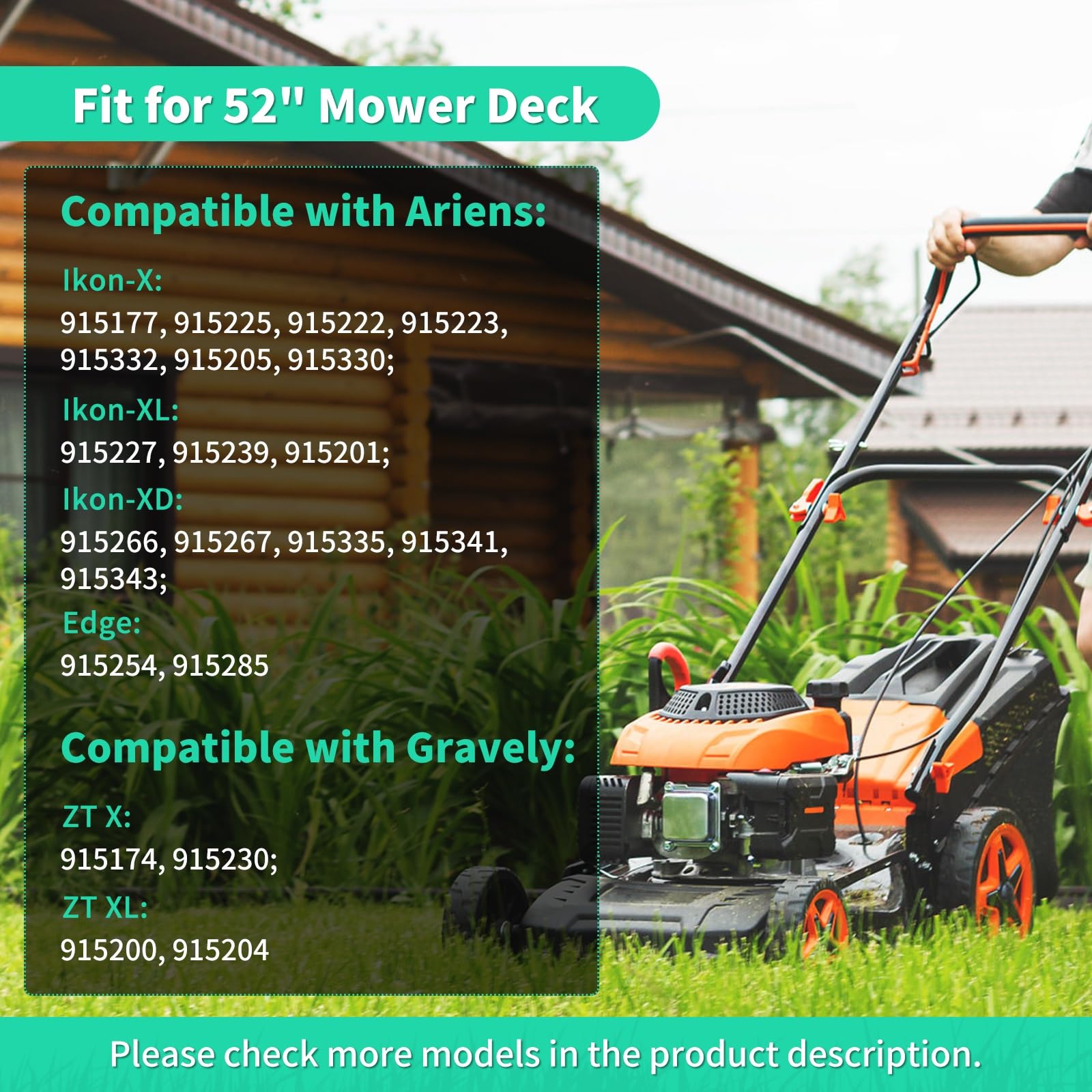 IDEASURE 04771200 ZT-XL blade for 52-inch deck offers smooth operation.