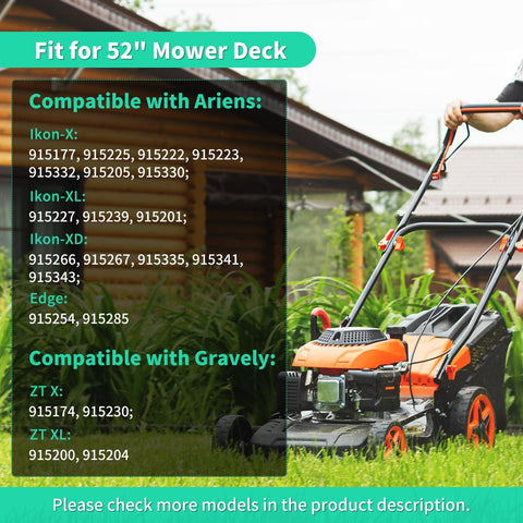 IDEASURE 04771200 ZT-XL blade for 52-inch deck offers smooth operation.