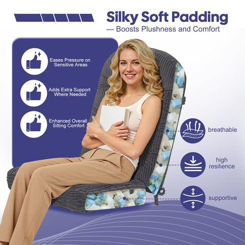 idee-home non-slip bottom design prevents cushion shifting
