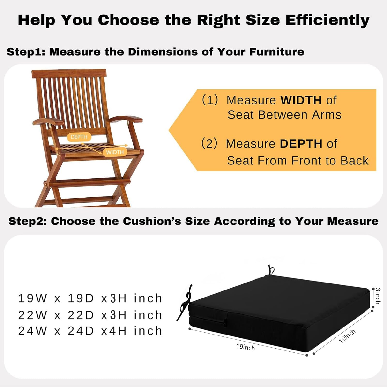 idee-home outdoor chair cushions set of two, ideal for lounging and dining